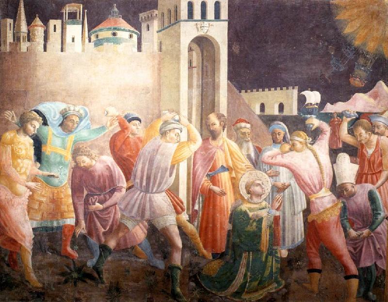 UCCELLO, Paolo Stoning of St Stephen China oil painting art